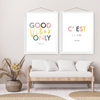 Good Vibes Only Art Print | Home Decor | Popular Quotes | Room Ideas | Unique Decor | Colorful Prints